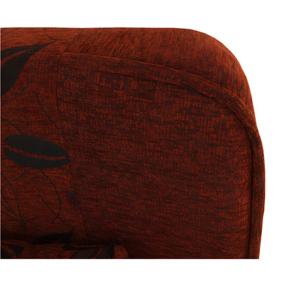 Canapea extensibilă, material textil cărămiziu/model, ASIA NEW