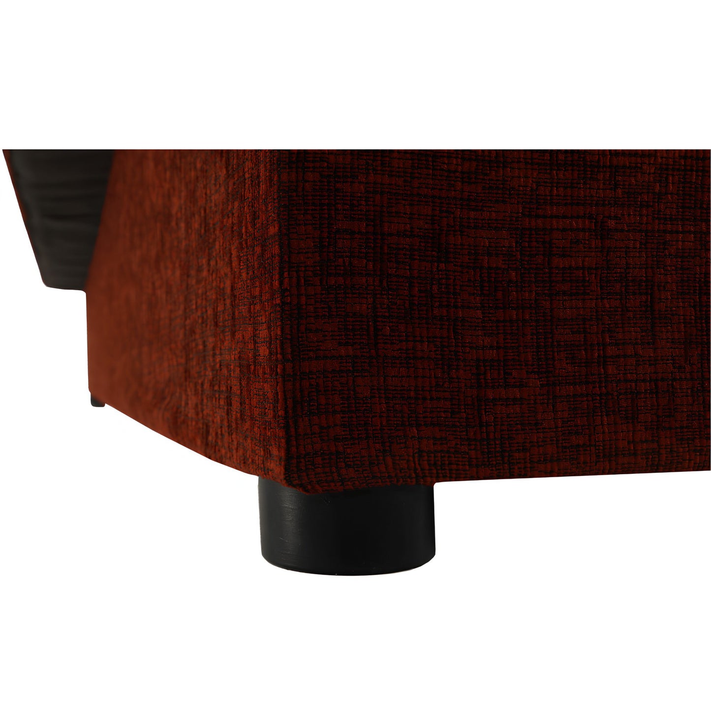 Canapea extensibilă, material textil cărămiziu/model, ASIA NEW