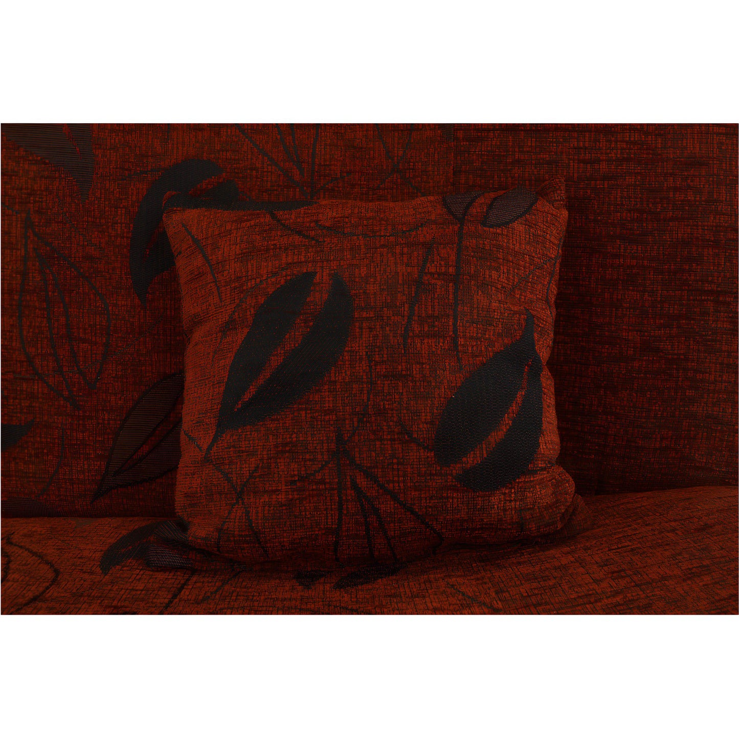 Canapea extensibilă, material textil cărămiziu/model, ASIA NEW