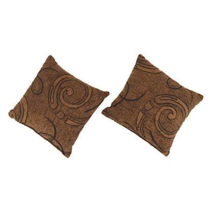 Canapea extensibilă, material textil auriu/model, ASIA NEW