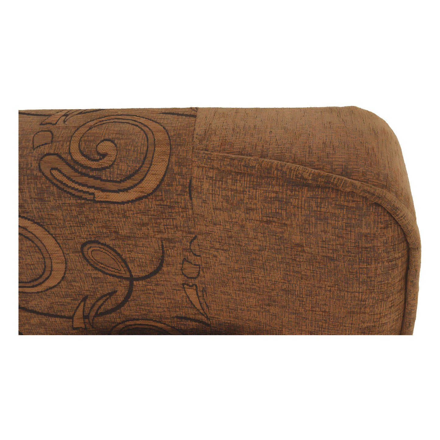 Canapea extensibilă, material textil auriu/model, ASIA NEW