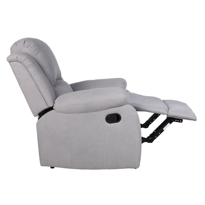 Fotoliu relaxant reglabil, material gri deschis, ASKOY NEW