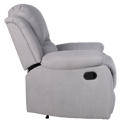 Fotoliu relaxant reglabil, material gri deschis, ASKOY NEW