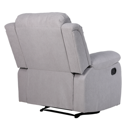 Fotoliu relaxant reglabil, material gri deschis, ASKOY NEW