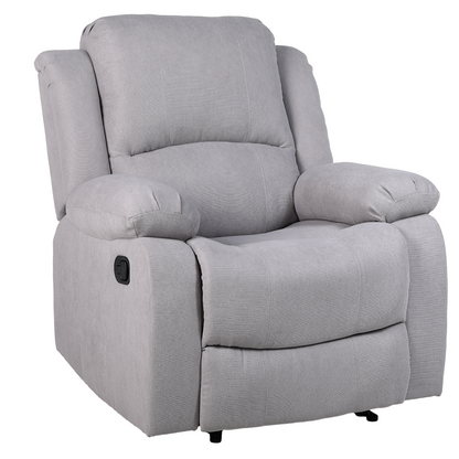 Fotoliu relaxant reglabil, material gri deschis, ASKOY NEW