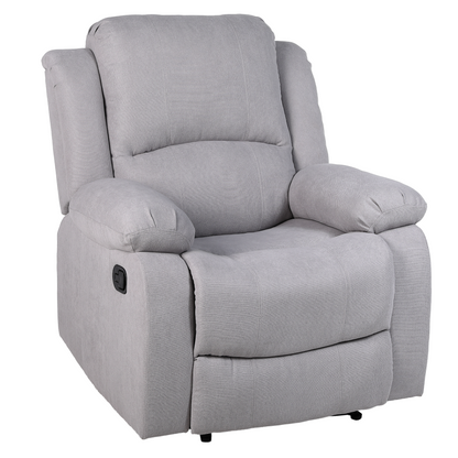 Fotoliu relaxant reglabil, material gri deschis, ASKOY NEW