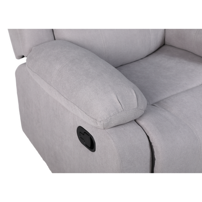 Fotoliu relaxant reglabil, material gri deschis, ASKOY NEW