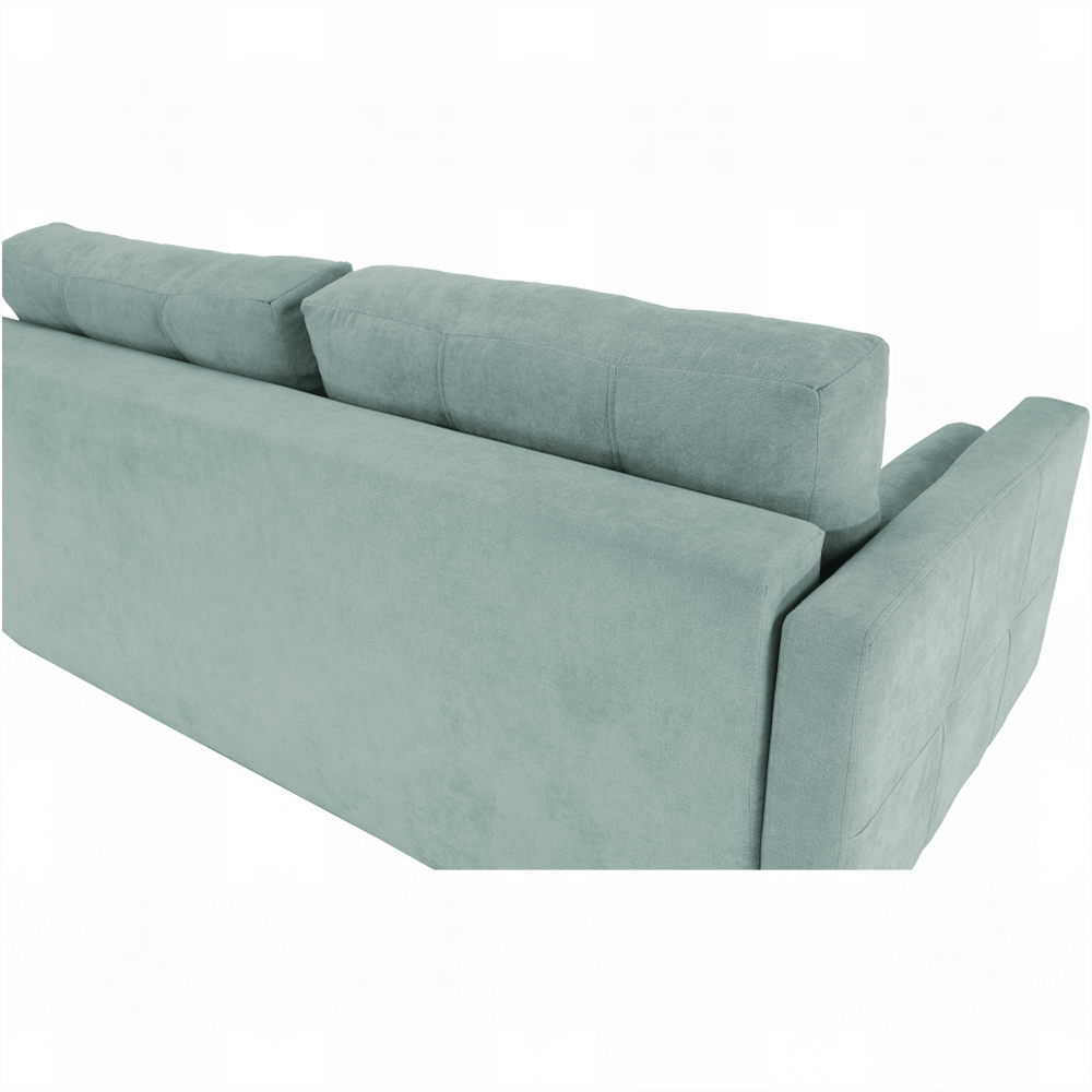 Canapea extensibilă, verde mentă textil Queens, AURELIA