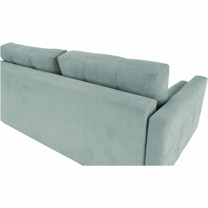 Canapea extensibilă, verde mentă textil Queens, AURELIA