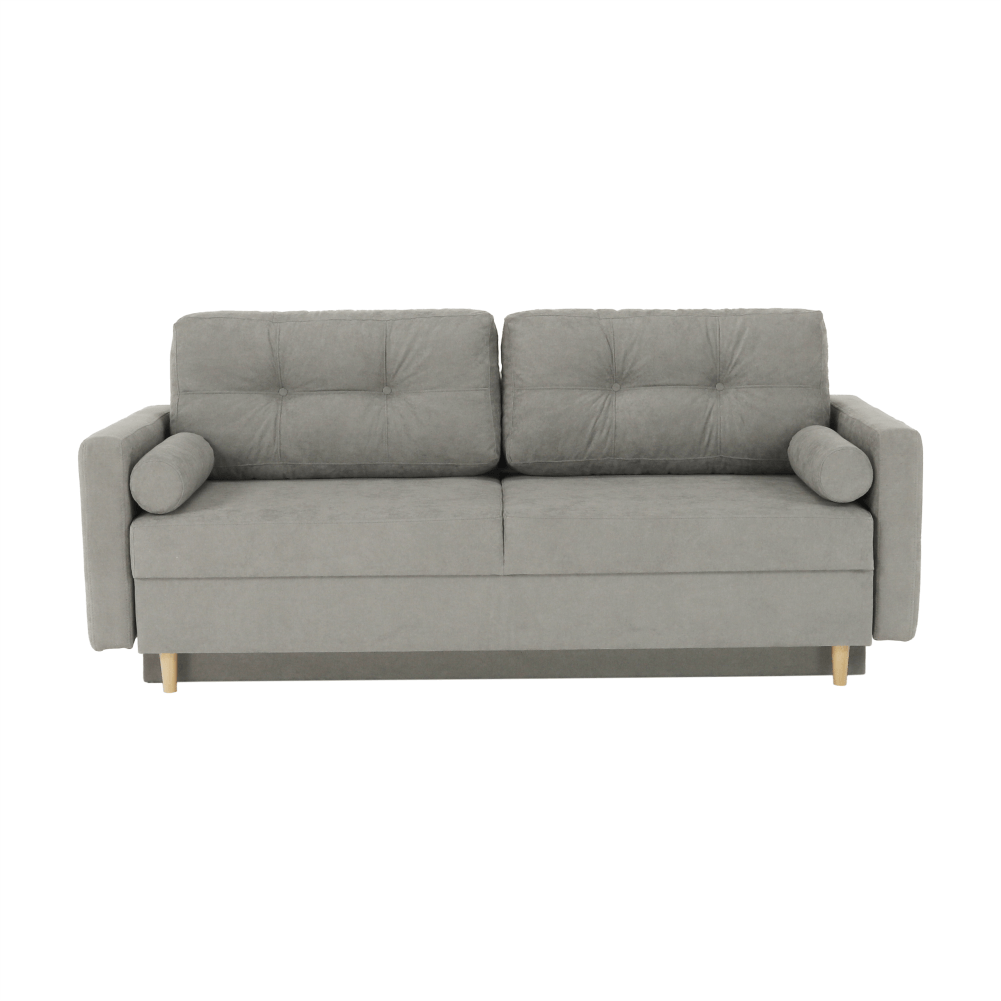 Canapea extensibilă, gri textil  Queens, AURELIA