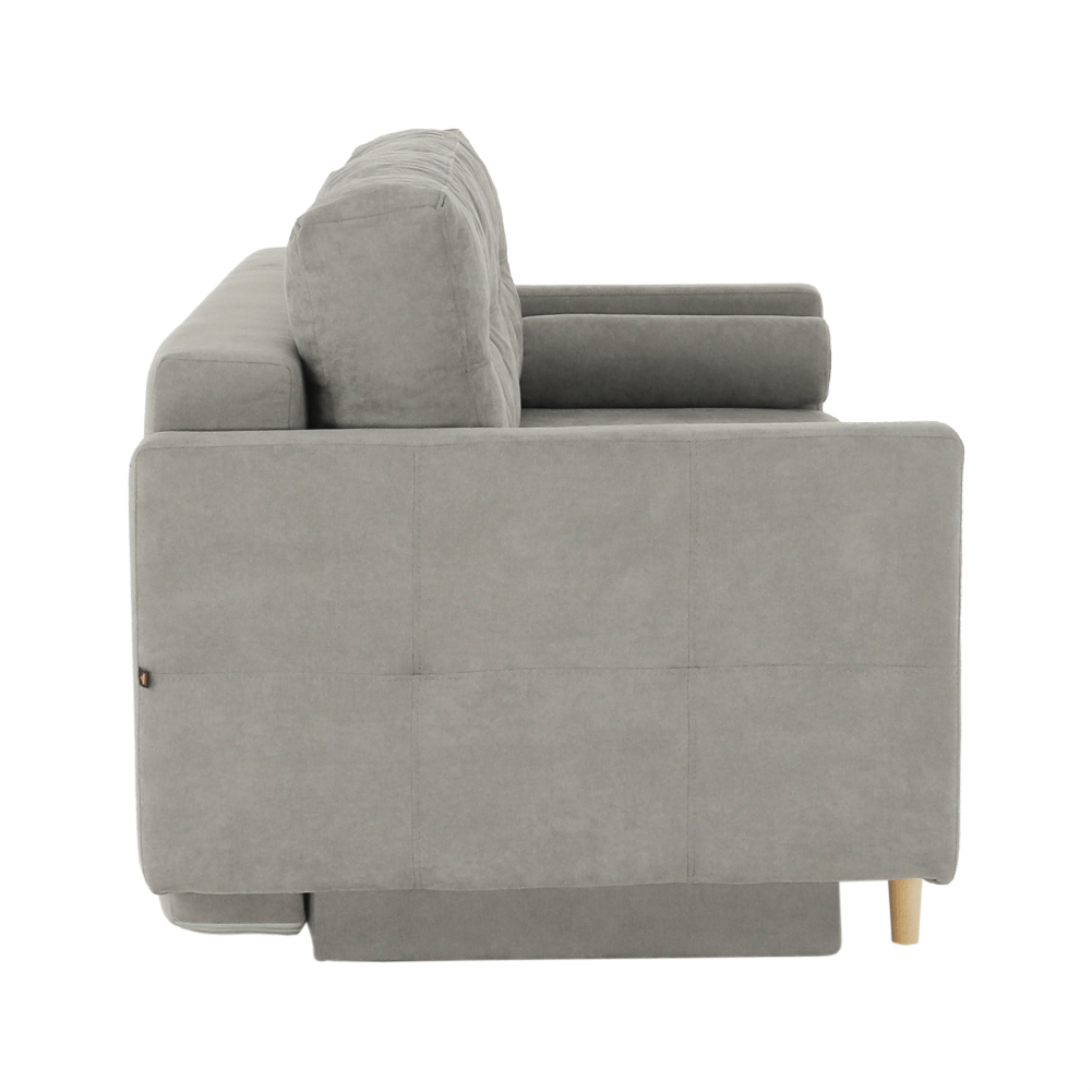 Canapea extensibilă, gri textil  Queens, AURELIA