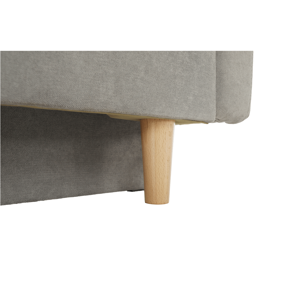Canapea extensibilă, gri textil  Queens, AURELIA