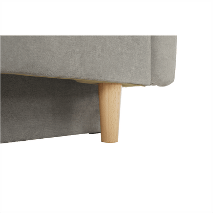 Canapea extensibilă, gri textil  Queens, AURELIA