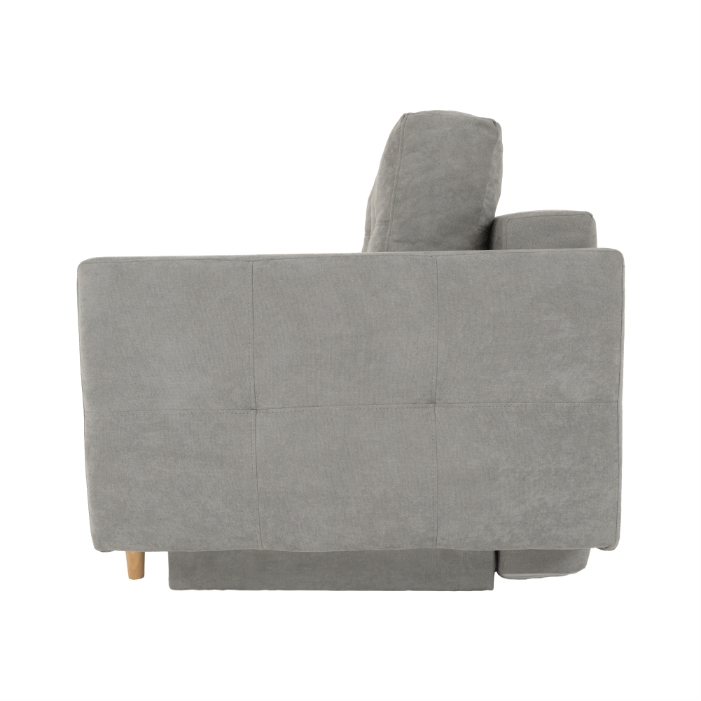 Canapea extensibilă, gri textil  Queens, AURELIA