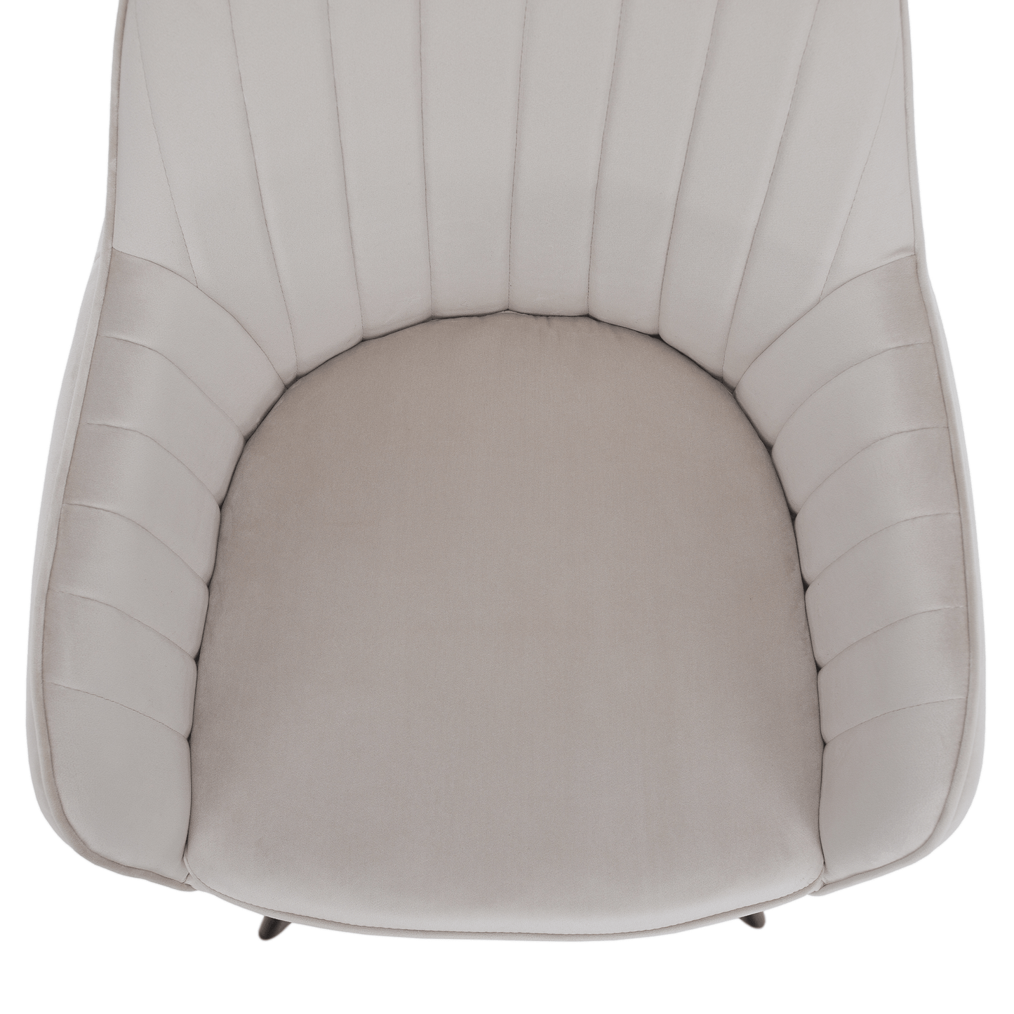 Scaun de design, bej-gri, ţesătură Velvet, AURIL