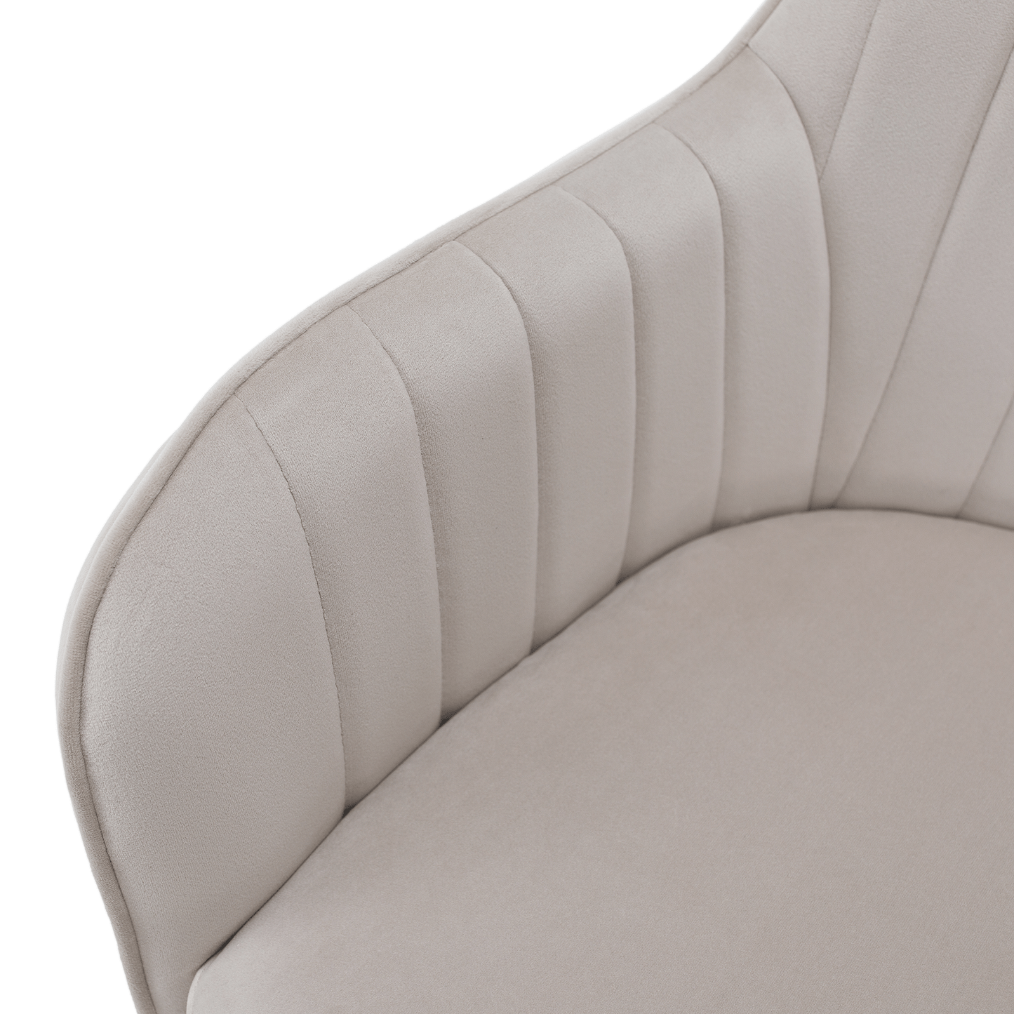Scaun de design, bej-gri, ţesătură Velvet, AURIL