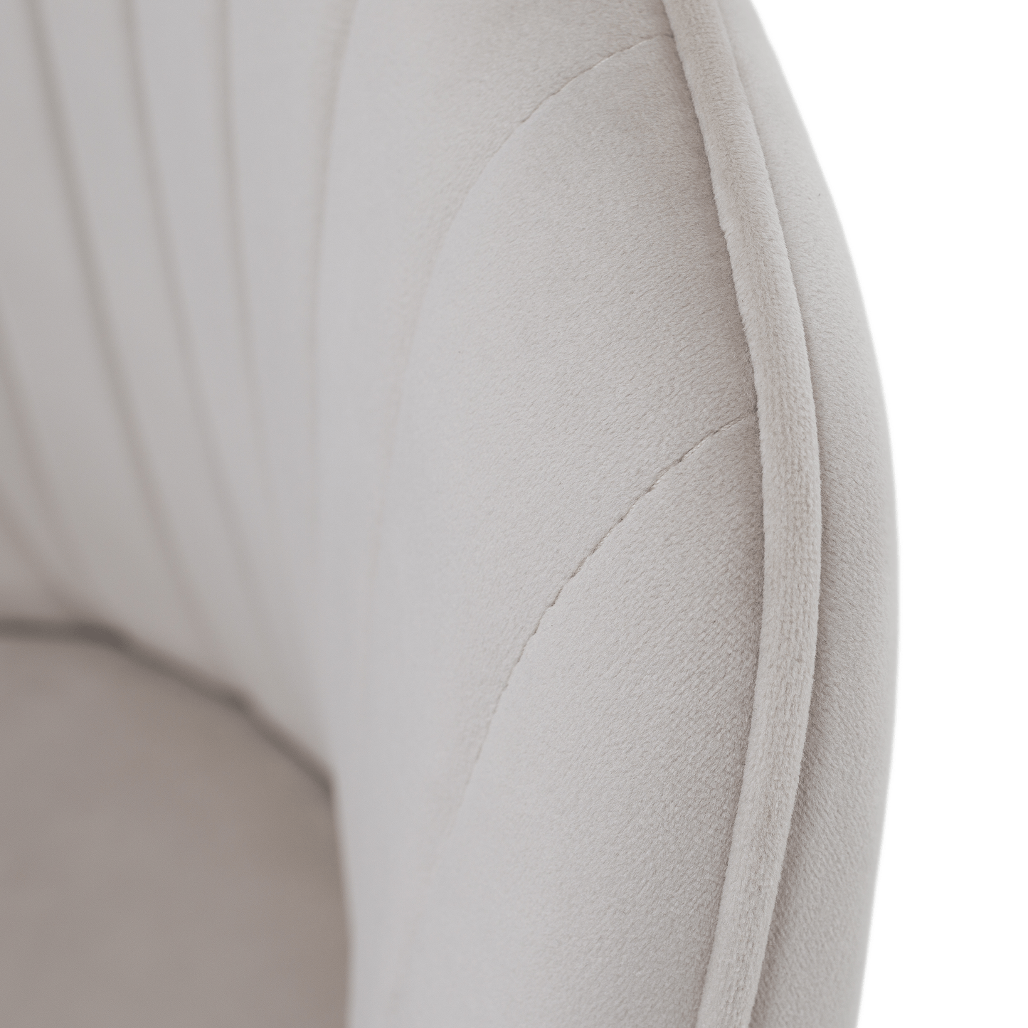 Scaun de design, bej-gri, ţesătură Velvet, AURIL