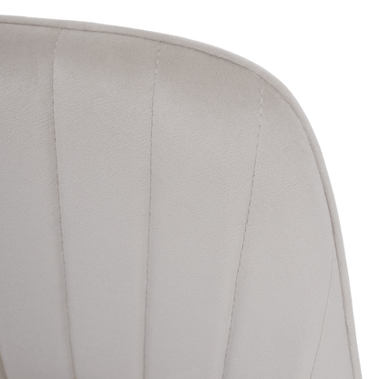 Scaun de design, bej-gri, ţesătură Velvet, AURIL