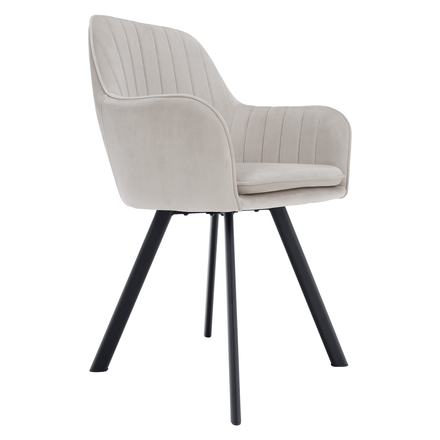 Scaun de design, bej-gri, ţesătură Velvet, AURIL