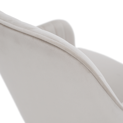 Scaun de design, bej-gri, ţesătură Velvet, AURIL