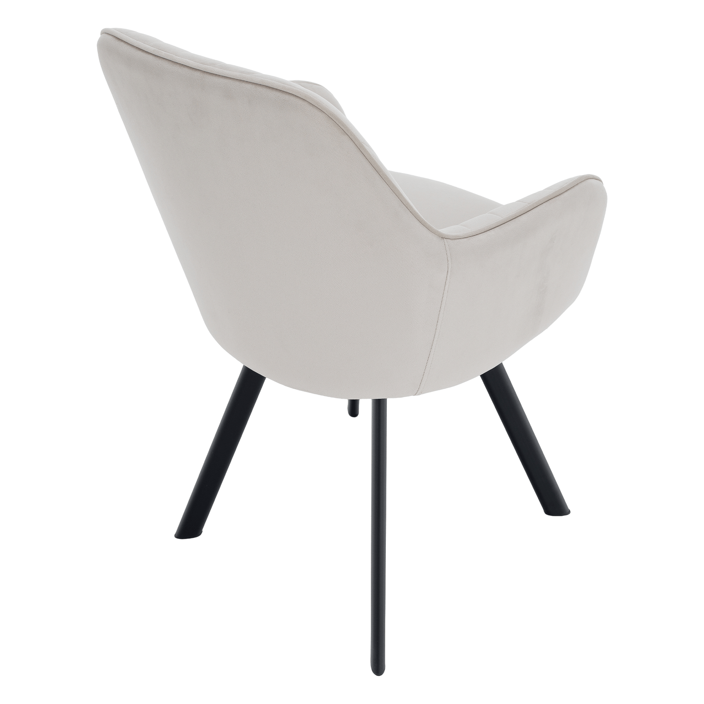 Scaun de design, bej-gri, ţesătură Velvet, AURIL