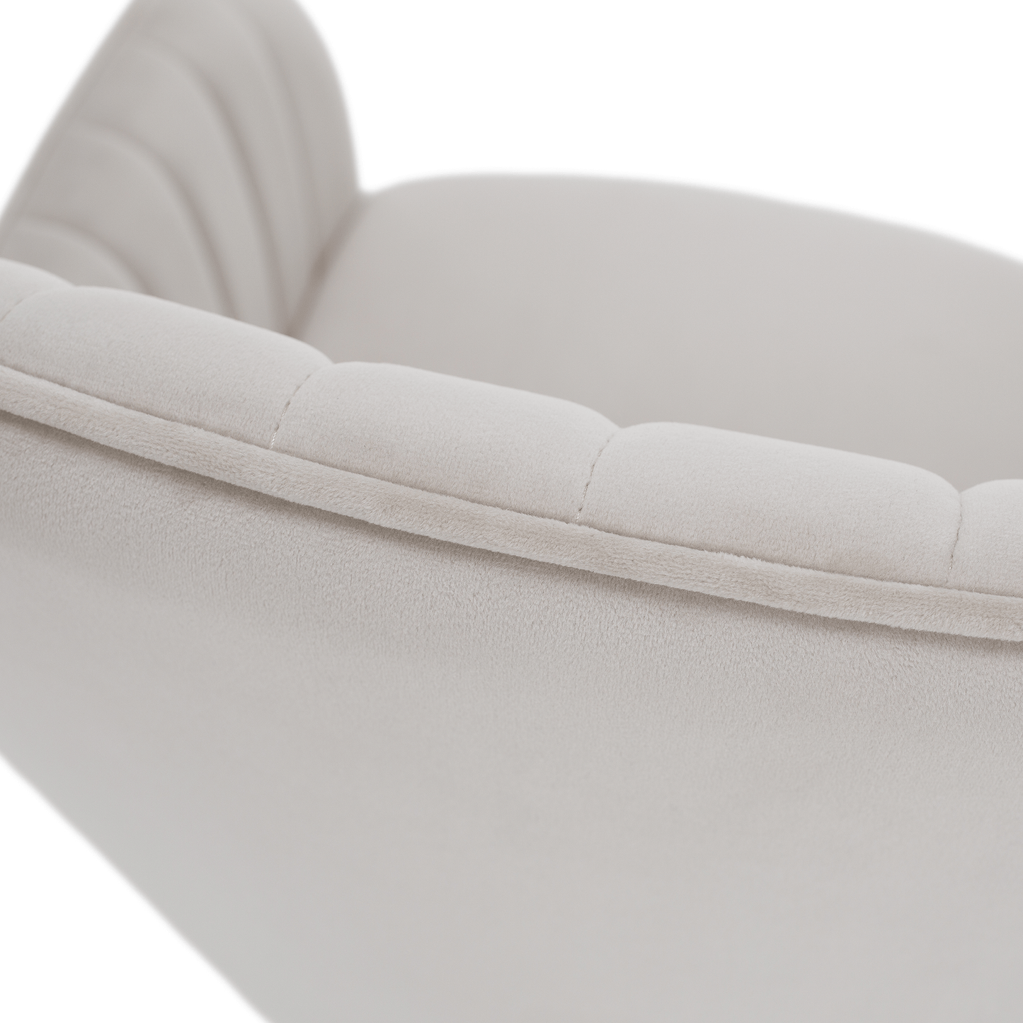 Scaun de design, bej-gri, ţesătură Velvet, AURIL