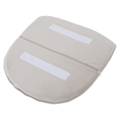 Scaun de design, bej-gri, ţesătură Velvet, AURIL