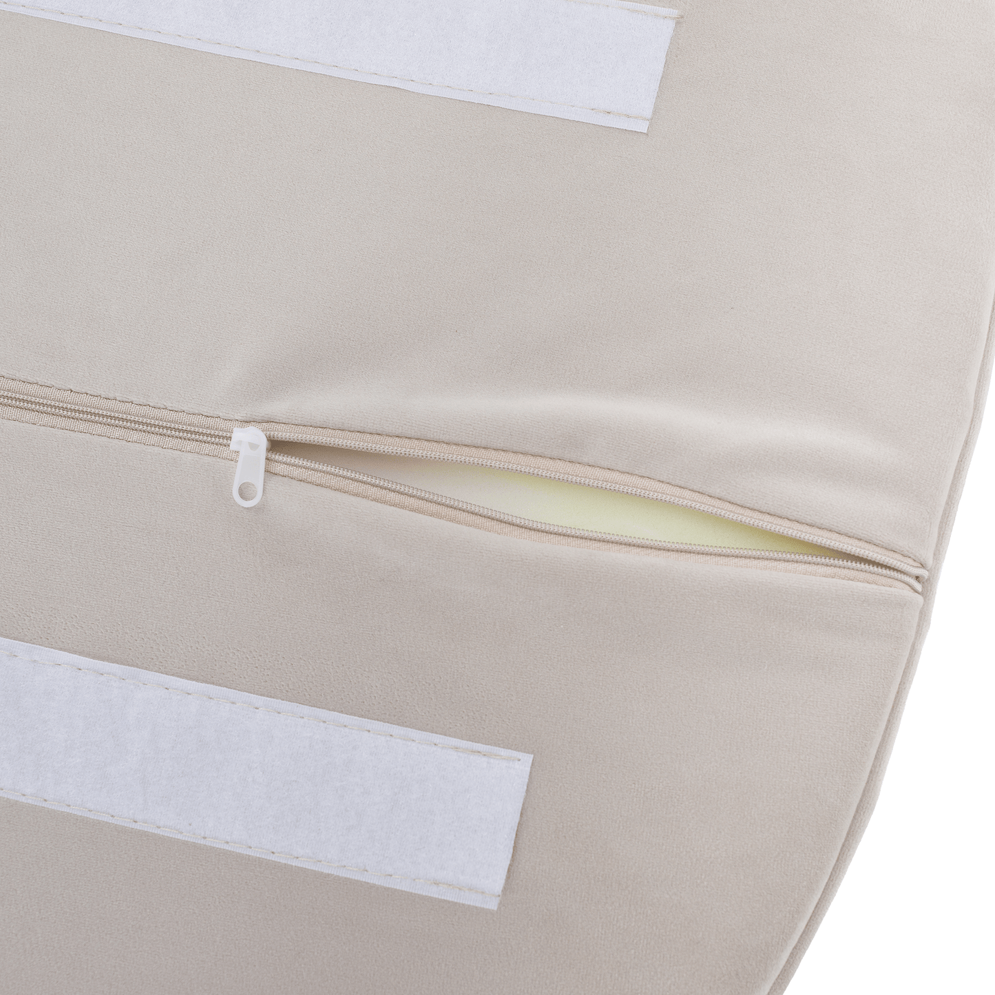 Scaun de design, bej-gri, ţesătură Velvet, AURIL