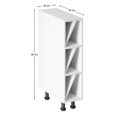 Dulap inferior, alb, AURORA D20W