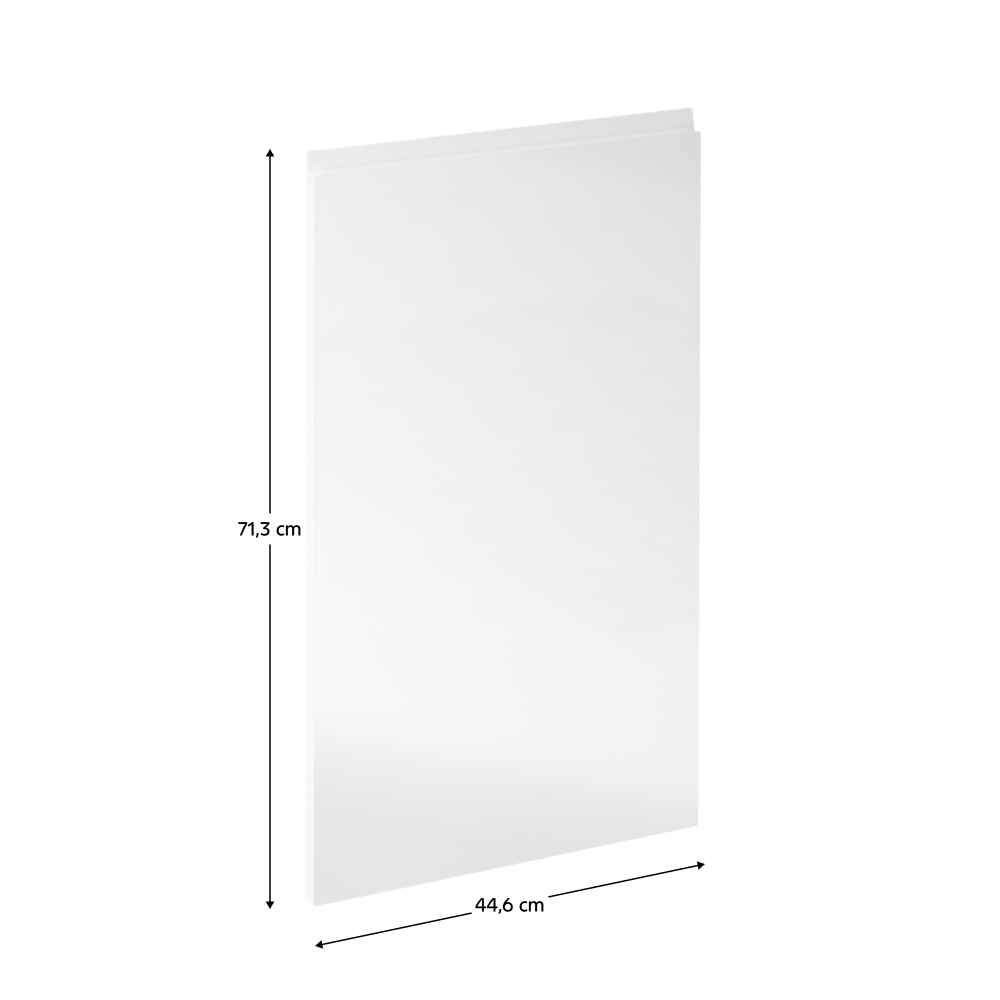 Uşă la maşina de spălat vase, alb extra lucios HG, 44,6x71,3, AURORA