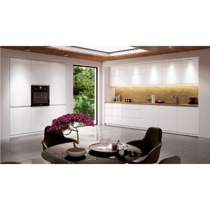 Dulap pentru alimente, alb/alb luciu extra ridicat, stânga, AURORA D60P