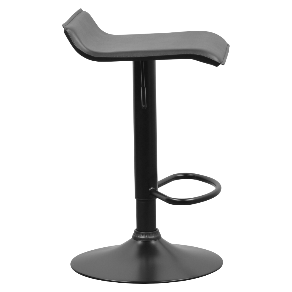 Scaun de bar, piele ecologică neagră, BAILI