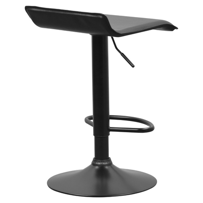 Scaun de bar, piele ecologică neagră, BAILI