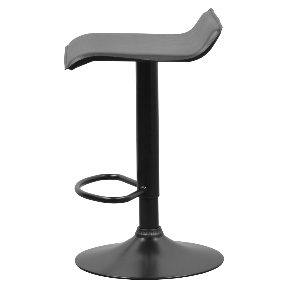 Scaun de bar, piele ecologică neagră, BAILI