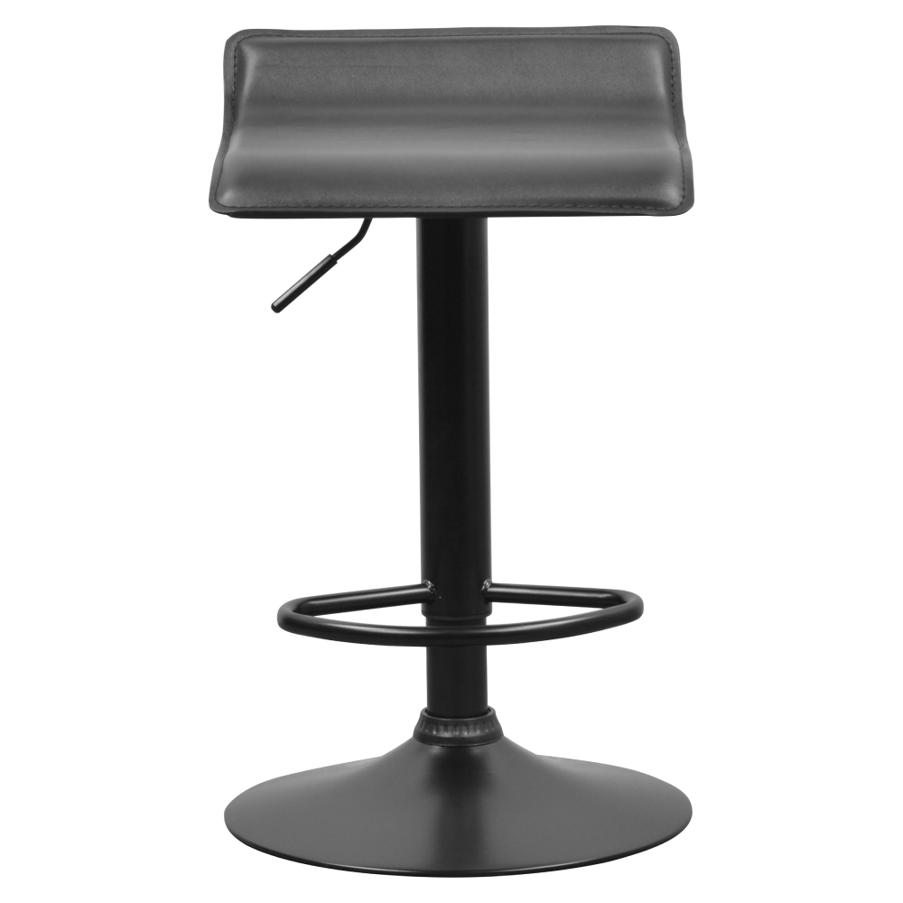 Scaun de bar, piele ecologică neagră, BAILI