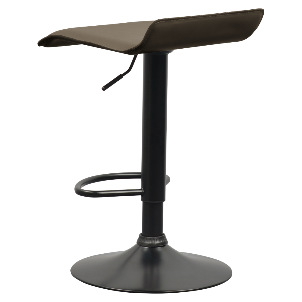 Scaun de bar, piele ecologică Taupe gri-maro, BAILI