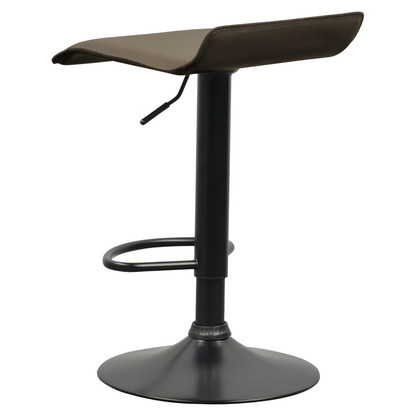 Scaun de bar, piele ecologică Taupe gri-maro, BAILI
