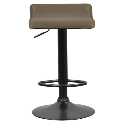 Scaun de bar, piele ecologică Taupe gri-maro, BAILI