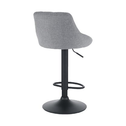 Scaun bar, material textil gri/negru, TERKAN