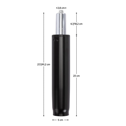 Piston cu gaz, negru, lungime 41,2 cm, 150 kg, PIEST TYP 3