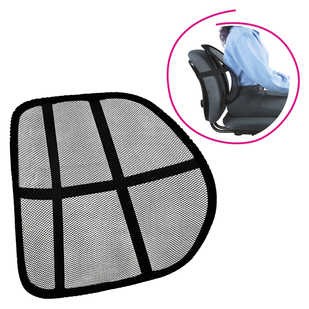 Spătar ergonomic, negru, BEKIO