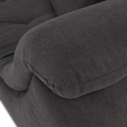 Set canapea, gri-maro /galben, material textil, stânga, BRATO