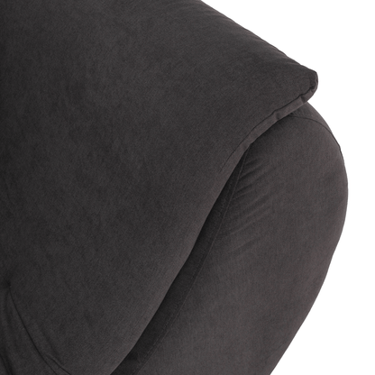 Set canapea, gri-maro /galben, material textil, stânga, BRATO