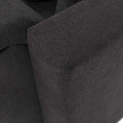 Set canapea, gri-maro /galben, material textil, stânga, BRATO