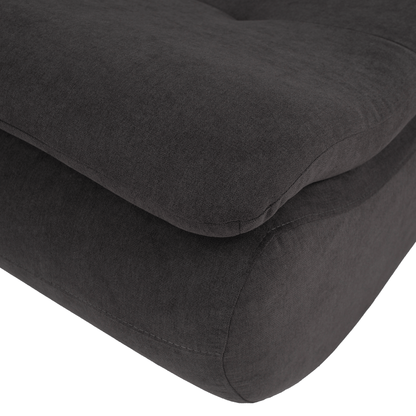 Set canapea, gri-maro /galben, material textil, stânga, BRATO