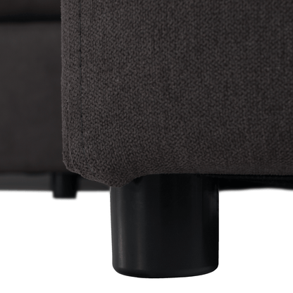 Set canapea, gri-maro /galben, material textil, dreapta, BRATO
