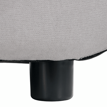 Set canapea, gri deschis / roz pudră, material textil, dreapta, BRATO