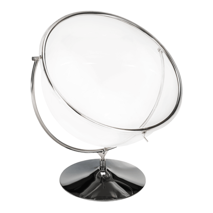 Scaun suspendat cu suport, transparent/ argintiu/ gri, BUBBLE NEW TIP 2