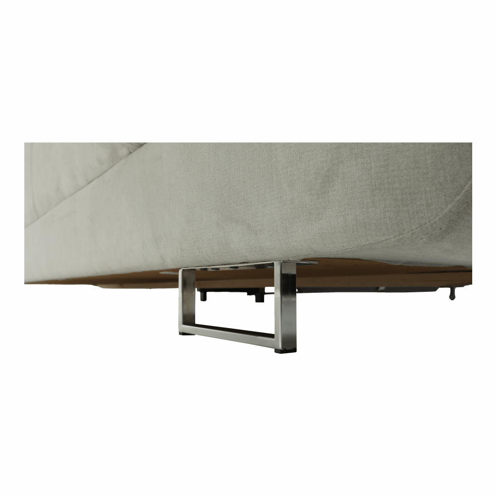 Set canapea cu spaţiu de depozitare, gri deschis, material textil, stânga, BUTON R