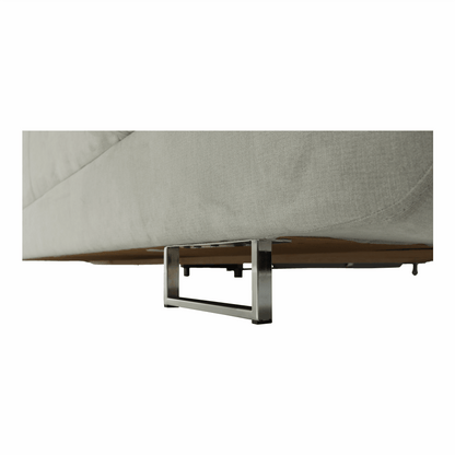 Set canapea cu spaţiu de depozitare, gri deschis, material textil, stânga, BUTON R
